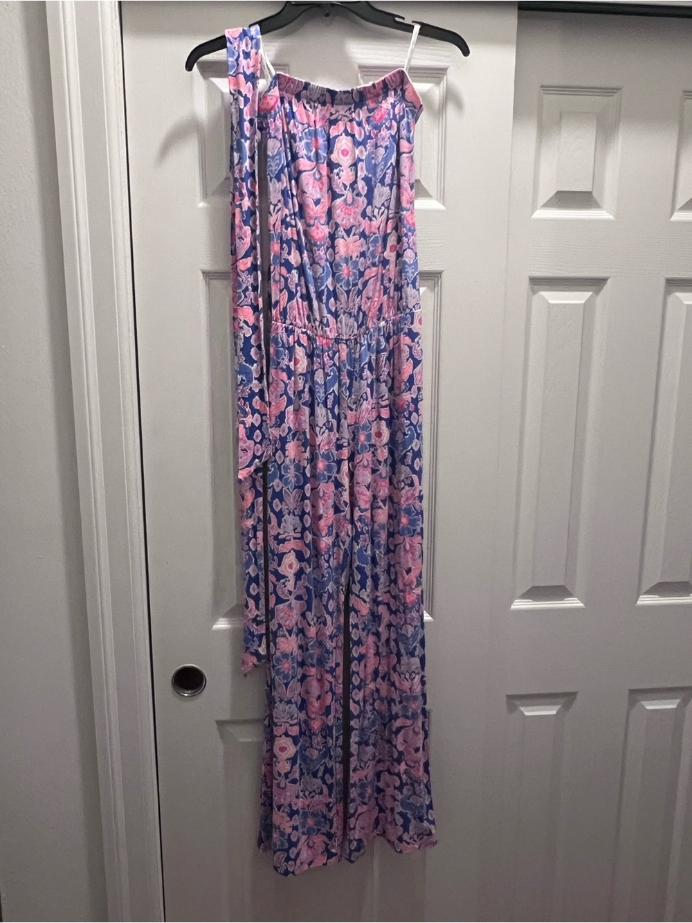 Lilly Pulitzer Pink and Blue Floral Pantsuit